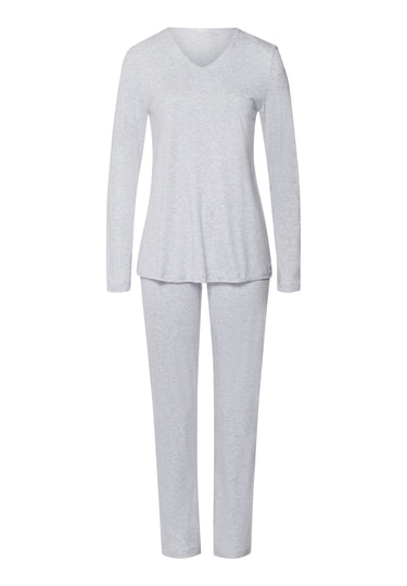 Mira L/Slv Pajama | Cloud Melange 79632-2991